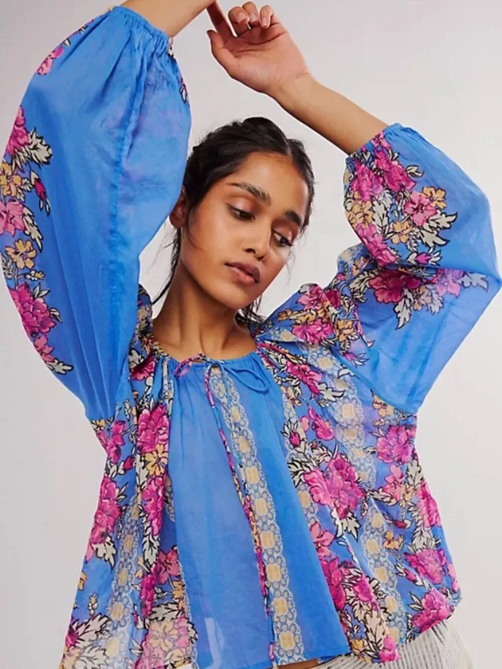 Free People Elena Printed Top